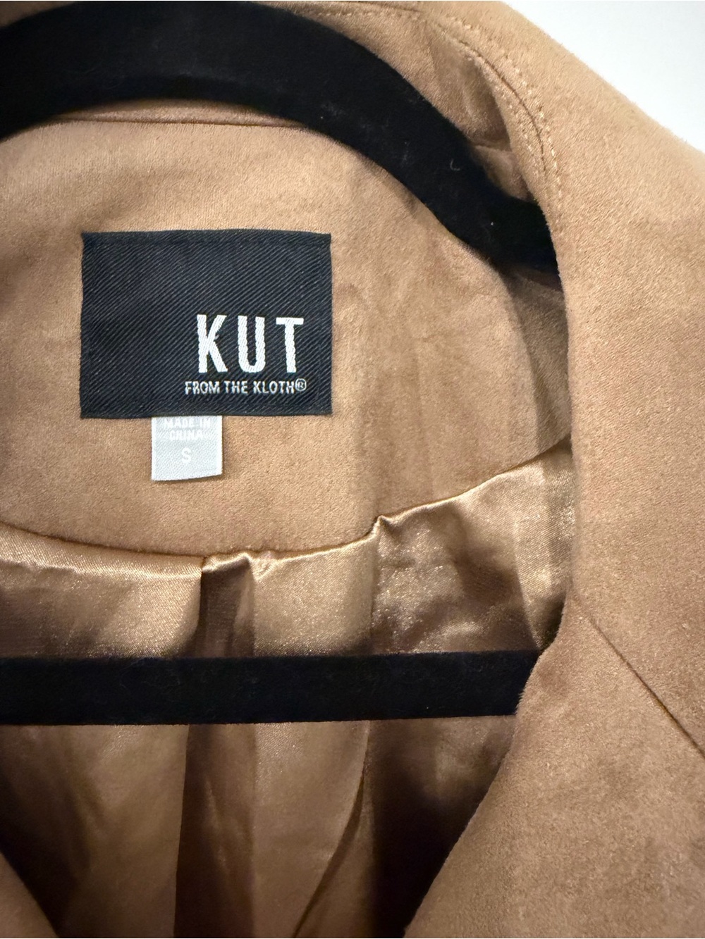 Kut from the Kloth Tan Suede Moto Jacket - Picture 5 of 6